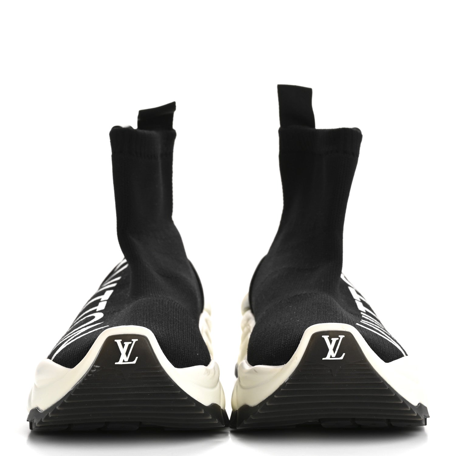 Louis Vuitton Stretch Fabric Run 55 Sneaker Boots 37 Black 3 of 10
