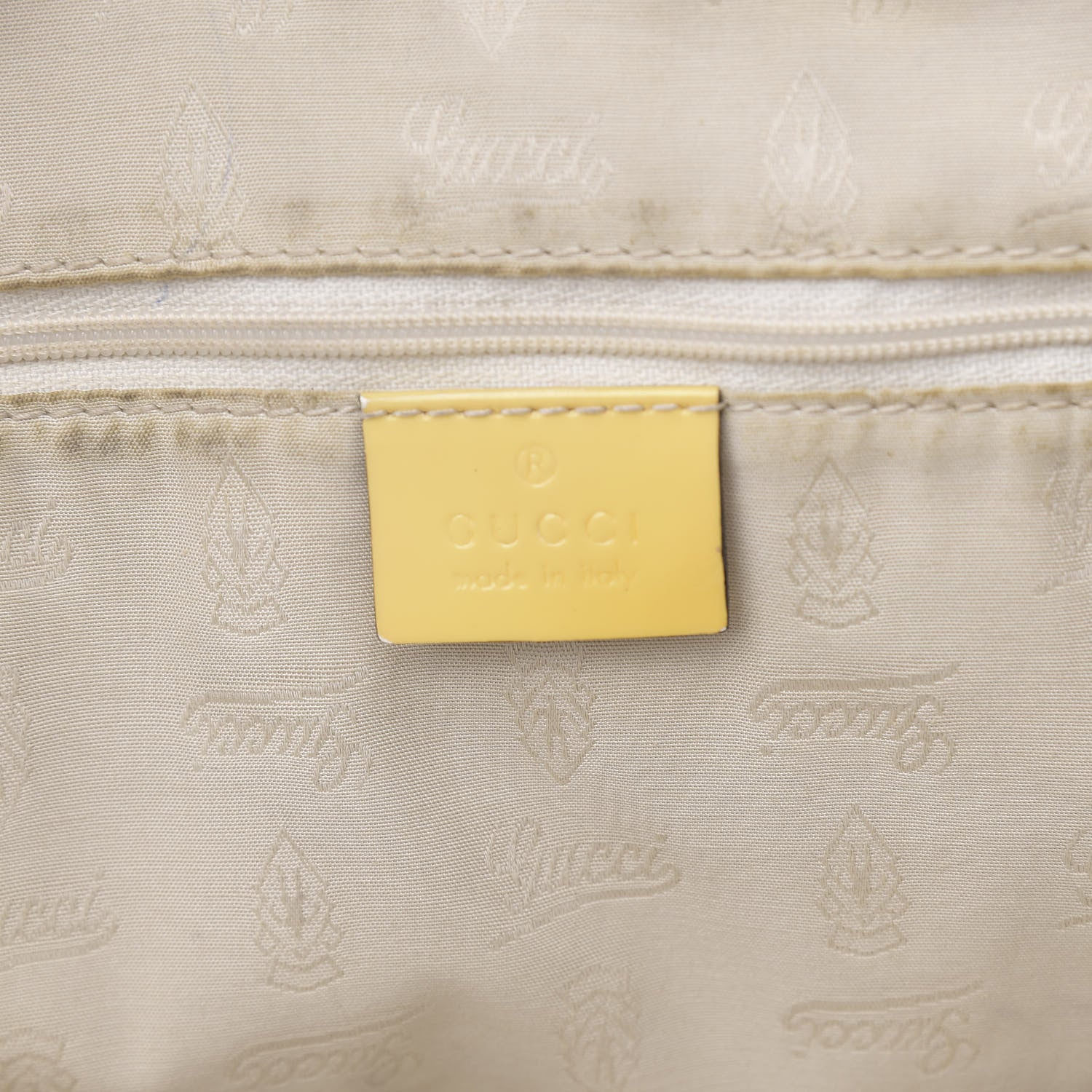 Gucci Monogram Web Medium Jolie Tote Yellow 6 of 11