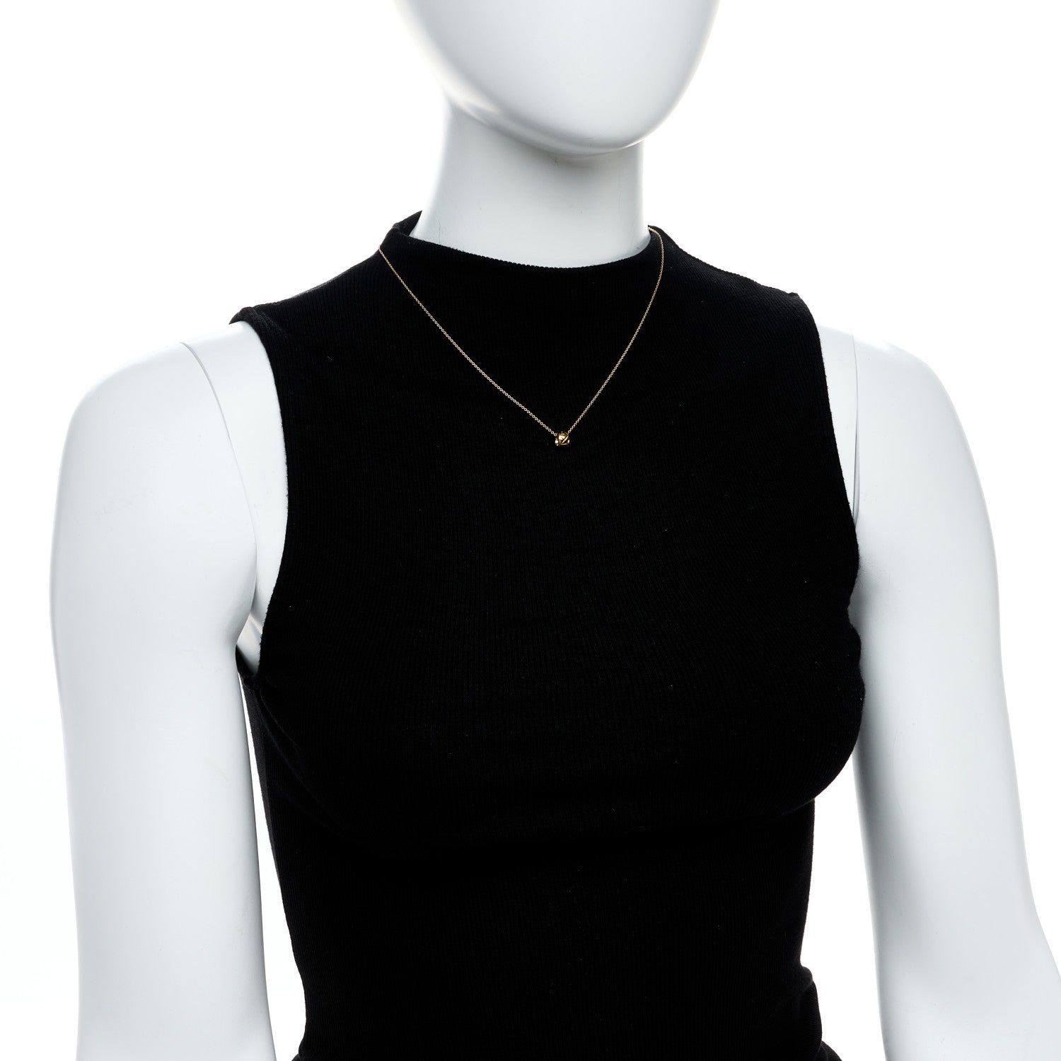 Chanel 18K Yellow Gold Coco Crush Round Pendant Necklace 3 of 6