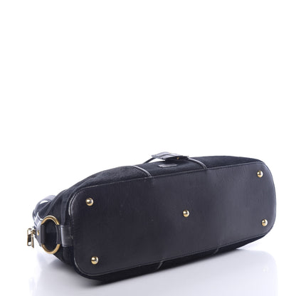 Saint Laurent Calf Hair Large Muse Black 4 of 15