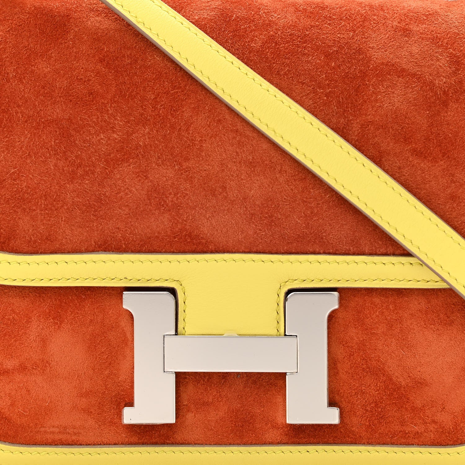 Hermes Veau Doblis Swift Constance 18 Paprika Soufre 8 of 12