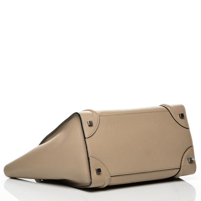 Celine Drummed Calfskin Mini Luggage Dune 4 of 6