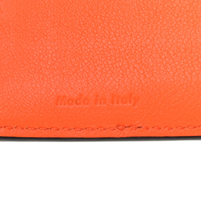 Celine Smooth Lambskin Medium Frame Multifunction Wallet Orange Flamingo 5 of 6