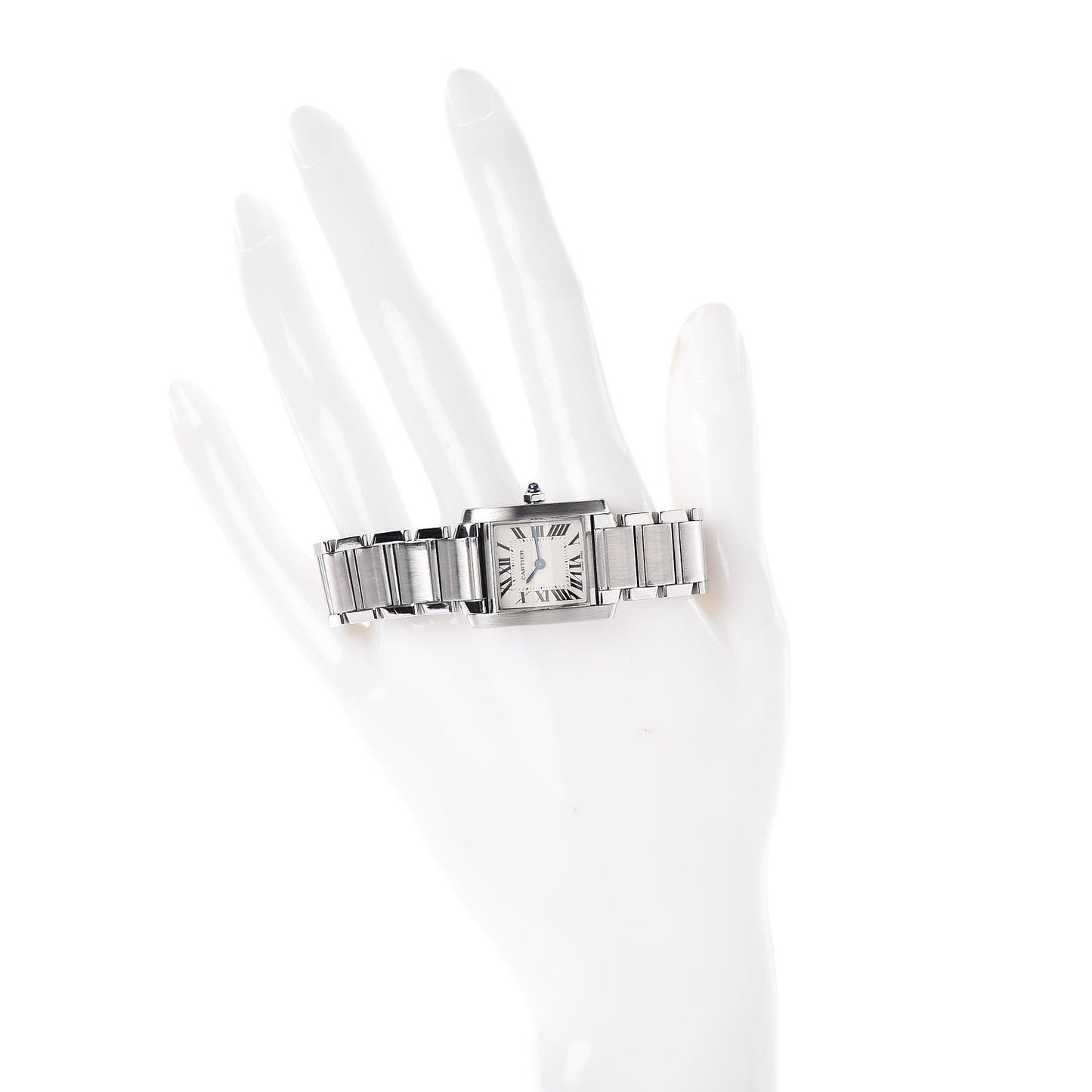 Stainless Steel 20mm Tank Francaise Quartz Watch