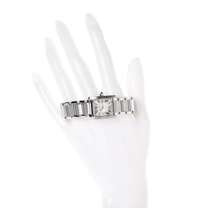 Cartier Stainless Steel 20mm Tank Francaise Quartz Watch 2 of 5