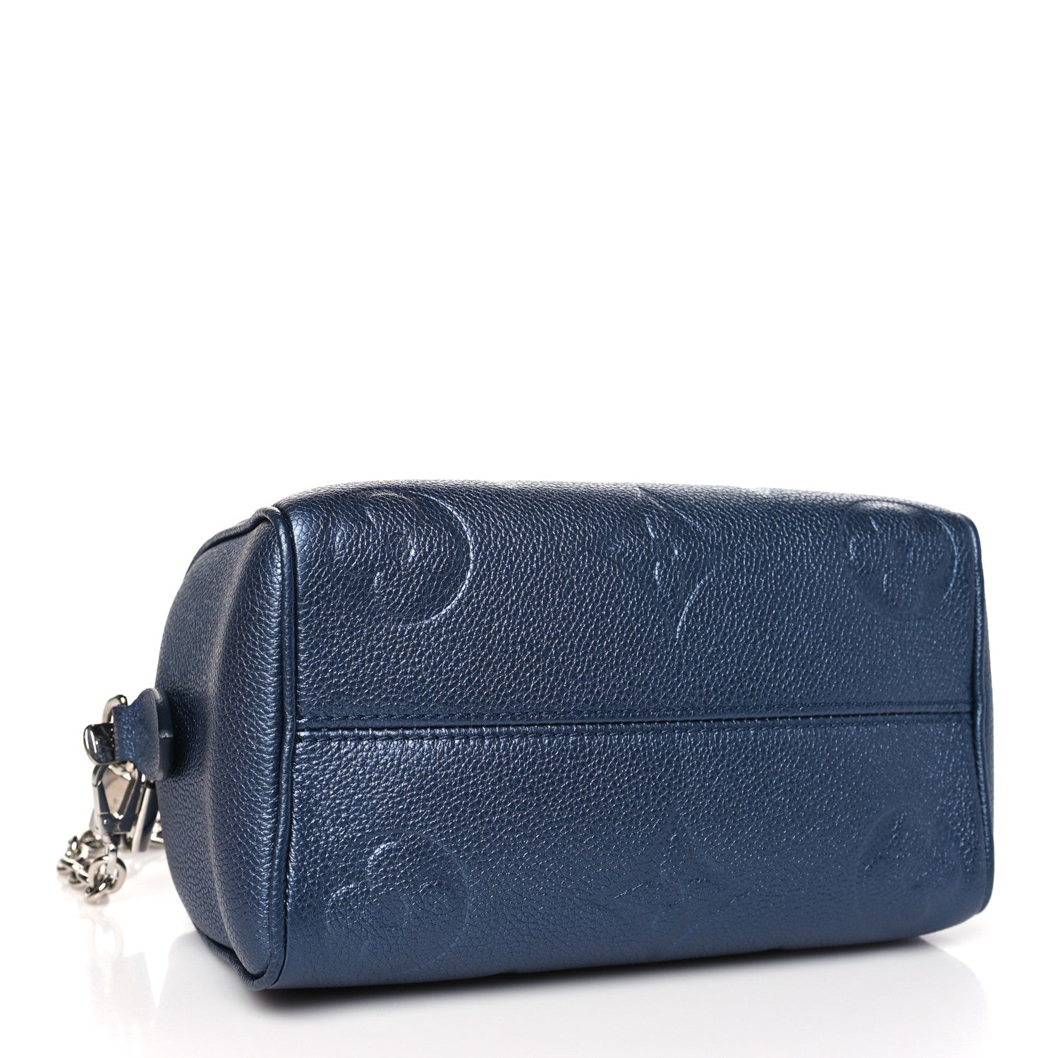 Louis Vuitton Metallic Empreinte Monogram Giant Speedy Bandouliere 20 Navy Nacre 4 of 10