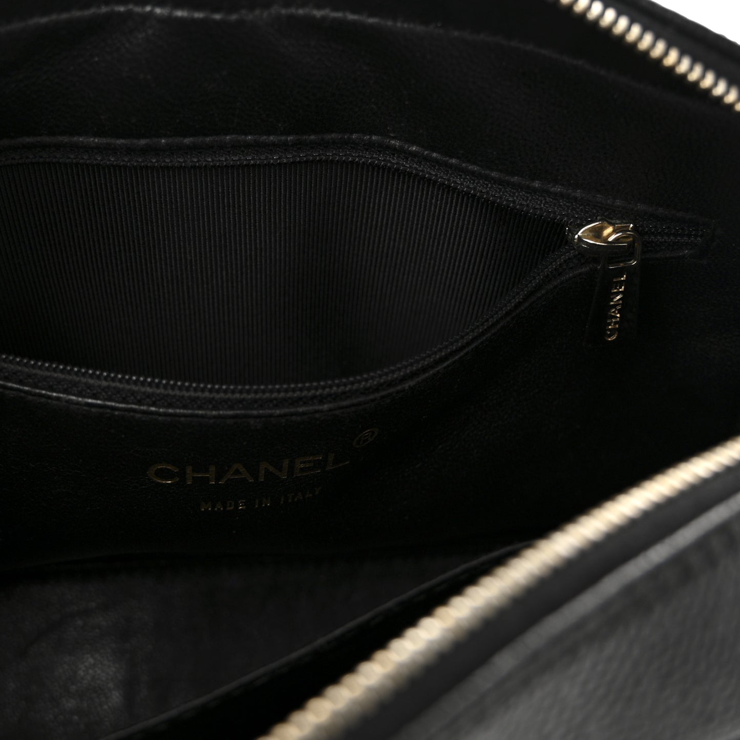 Caviar Quilted Camera Bag Black