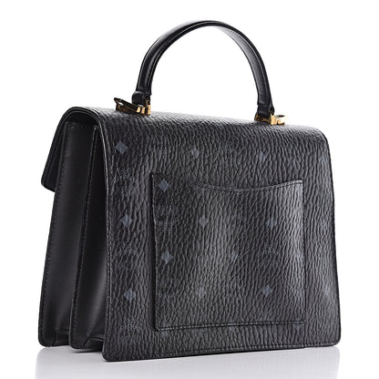 MCM Visetos Medium Patricia Satchel Black 3 of 15
