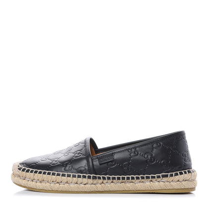 Gucci Guccissima Signature Espadrilles 37.5 Black 1 of 13