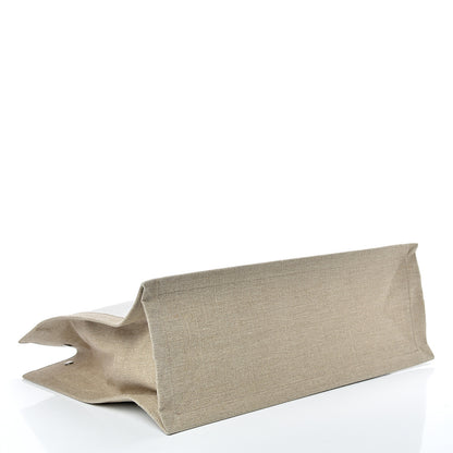 Saint Laurent Linen Calfskin Rive Gauche Tote Optic White 3 of 11