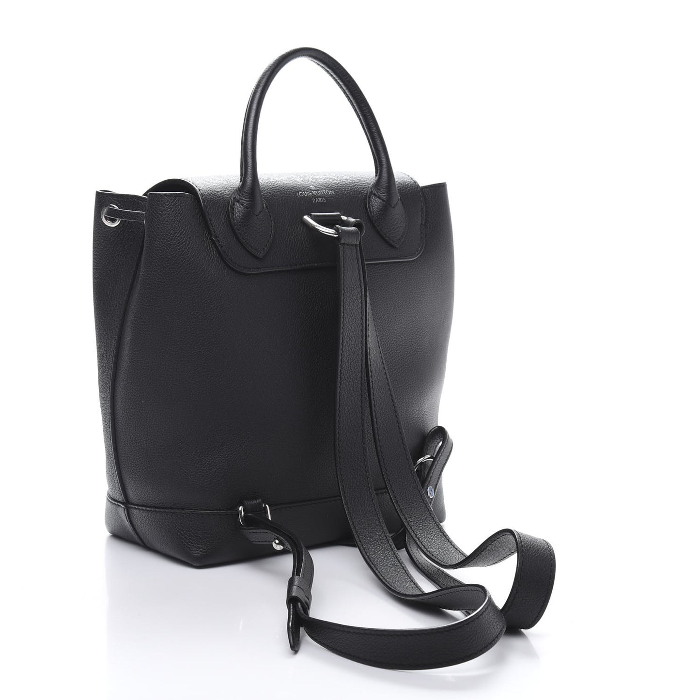Calfskin Lockme Backpack Black