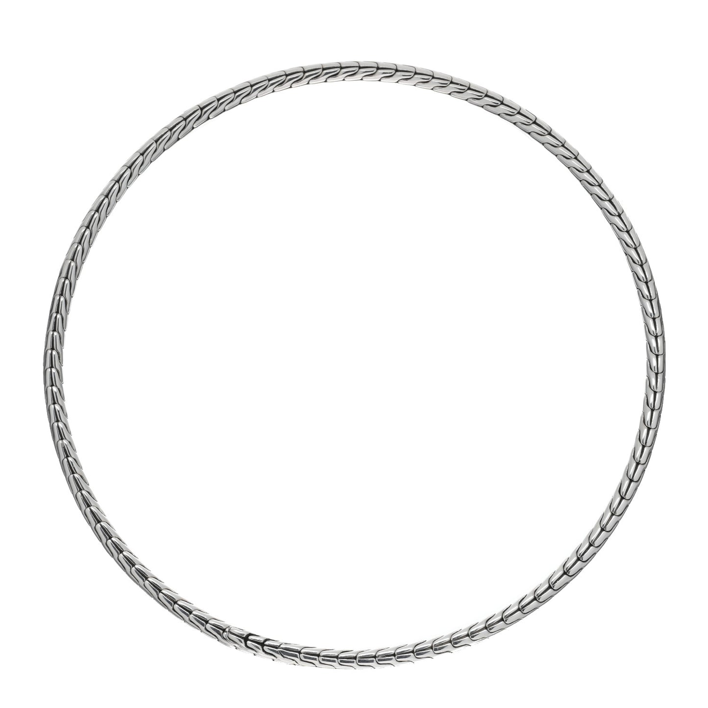 Sterling Silver Coil Choker Necklace
