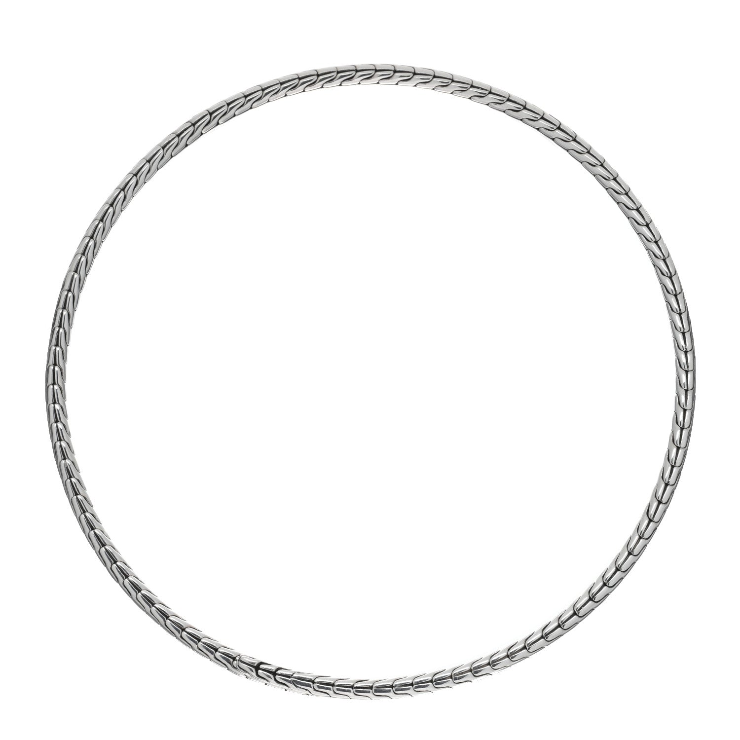 John Hardy Sterling Silver Coil Choker Necklace 2 of 4