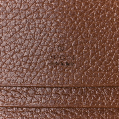 Gucci New Denim GG Monogram Jackie 1961 Card Case Blue Tea Cuir 5 of 7