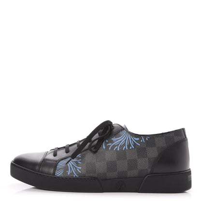 Louis Vuitton Damier Graphite Rope Sneakers 8.5 Blue 1 of 9
