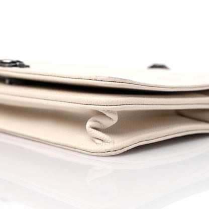 Chanel Caviar Quilted Boy Wallet On Chain WOC White 10 of 14