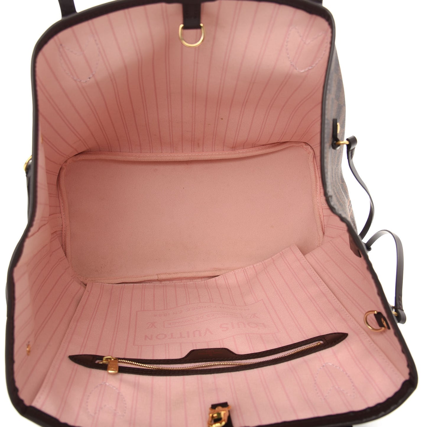 Damier Ebene Neo Neverfull MM Rose Ballerine