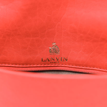 Lanvin Quilted Lambskin Happy Medium Shoulder Bag Coquelicot Orange 5 of 15