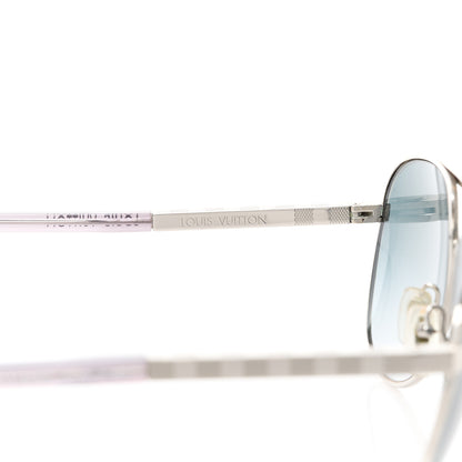 Louis Vuitton Metal Attitude Pilote Sunglasses Z0340U Azur 5 of 9