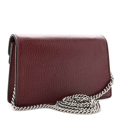 Gucci Dollar Calfskin Crystal Super Mini Dionysus Shoulder Bag Vintage Bordeaux Black Diamond 3 of 9