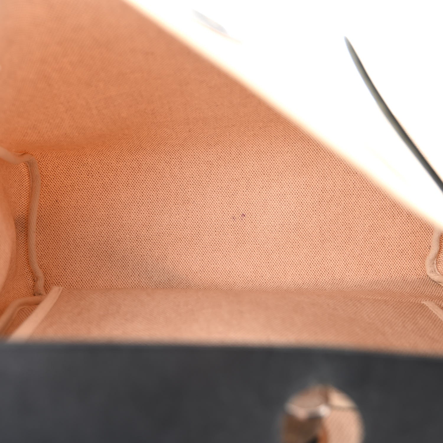 Hermes Toile Vache Calfskin Herbag 30 PM Natural Black 5 of 12