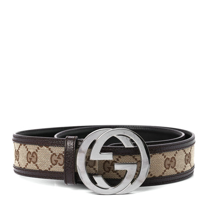 Gucci Monogram Interlocking G Belt 90 36 Dark Brown 90 36 Dark Brown 1 of 4