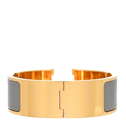 Hermes Enamel Wide Clic Clac H Bracelet PM Ardoise 2 of 4