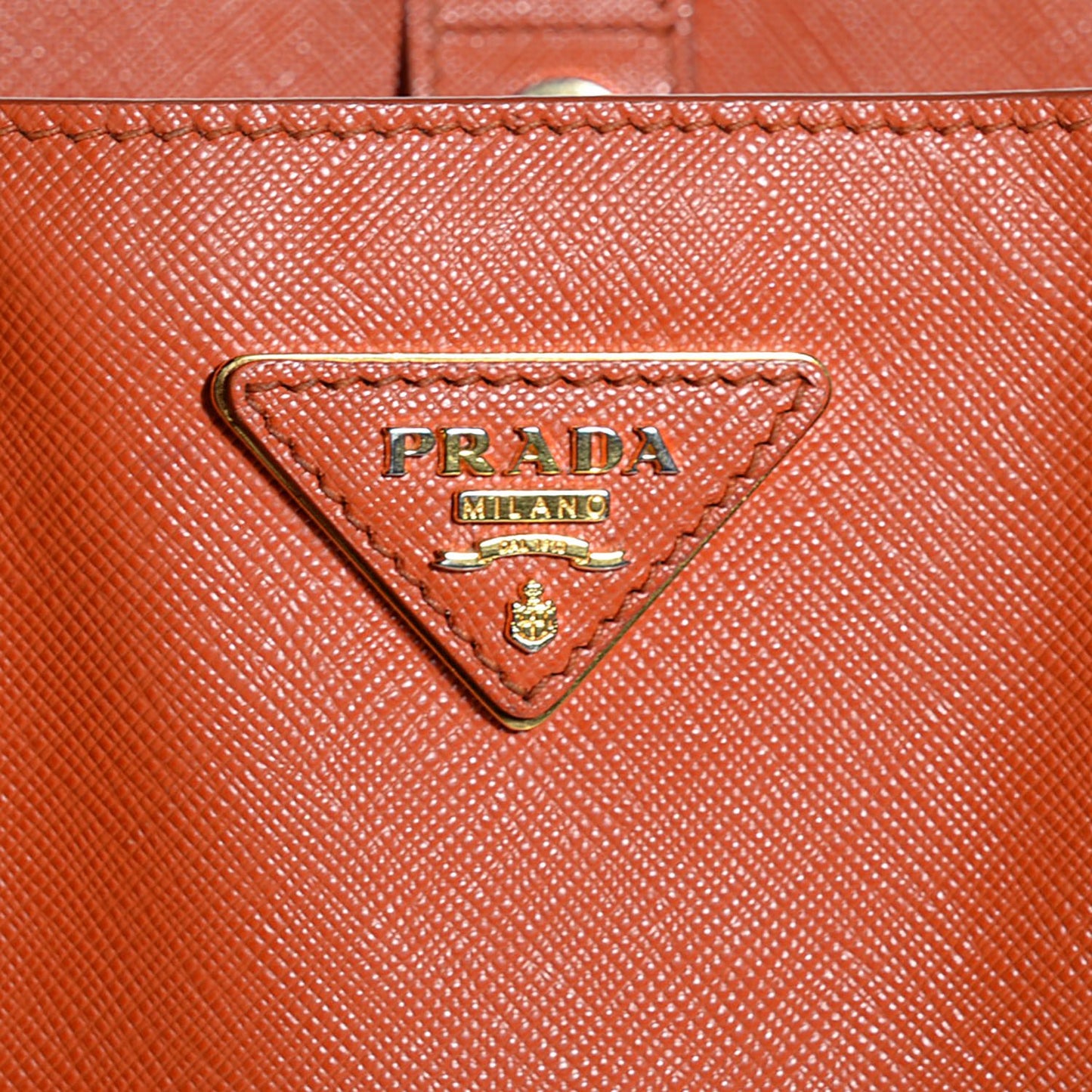 Saffiano Lux Large Tote Papaya