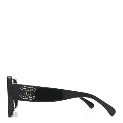 Chanel Acetate CC Square Sunglasses 5541 Black 3 of 7