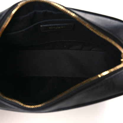 Saint Laurent Grained Lambskin Monogram Lou Camera Bag Black 5 of 9