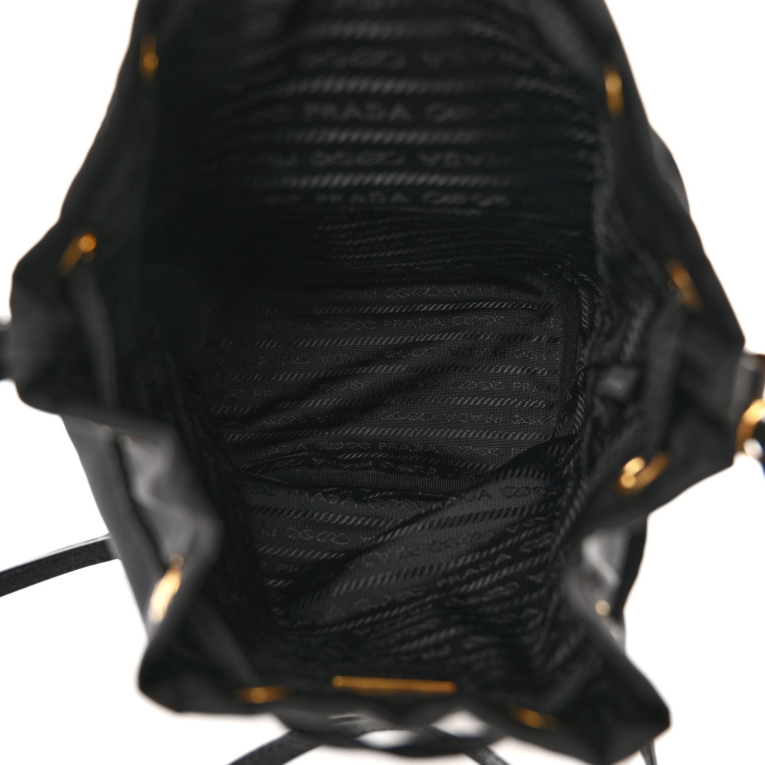 Prada Re-Nylon Duet Drawstring Shoulder Bag Black 5 of 9
