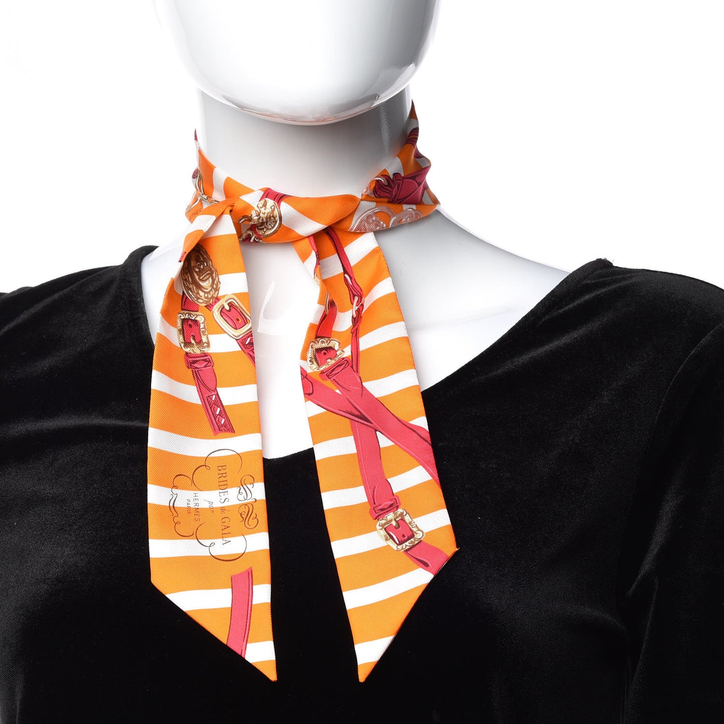 Silk Brides de Gala Bayaderes Twilly Orange Blanc Cherry
