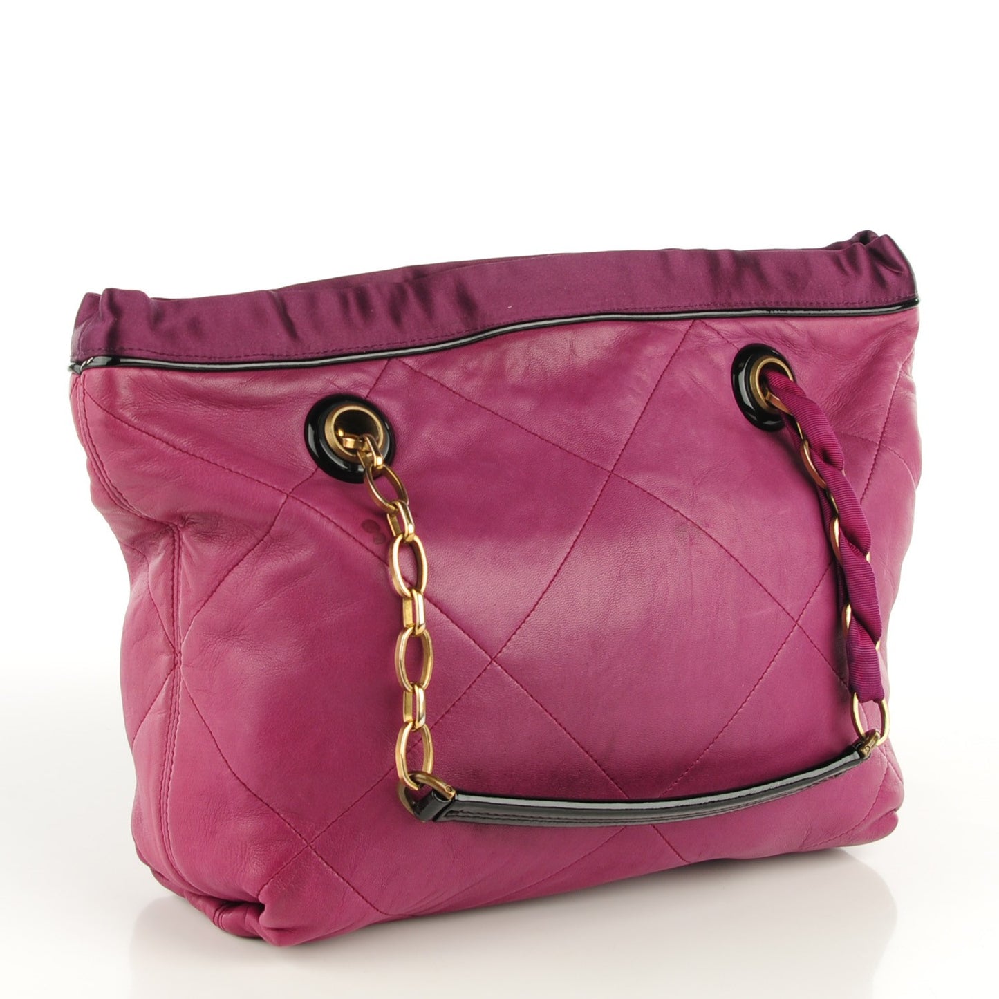 Lambskin Quilted Amalia Cabas Tote Eveque