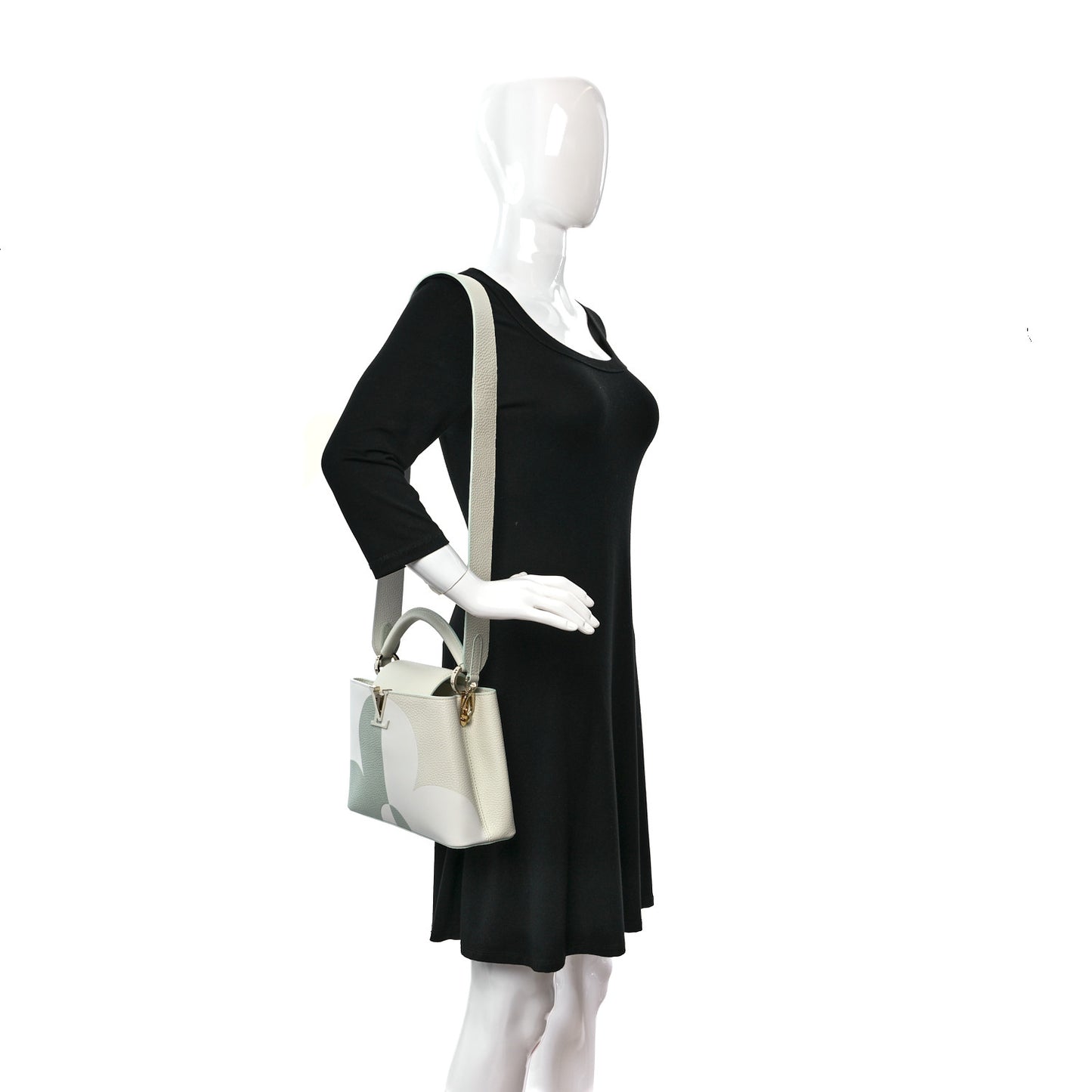 Taurillon Monogram Flower Capucines BB Jade