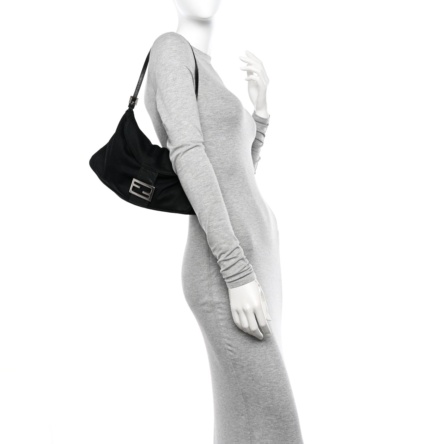 Fendi Nylon Baguette Black 2 of 18