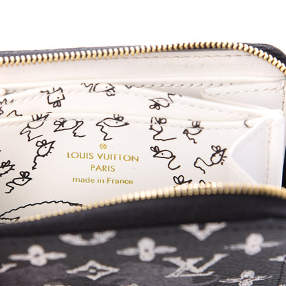 Louis Vuitton Catogram Zippy Coin Purse Black 6 of 7
