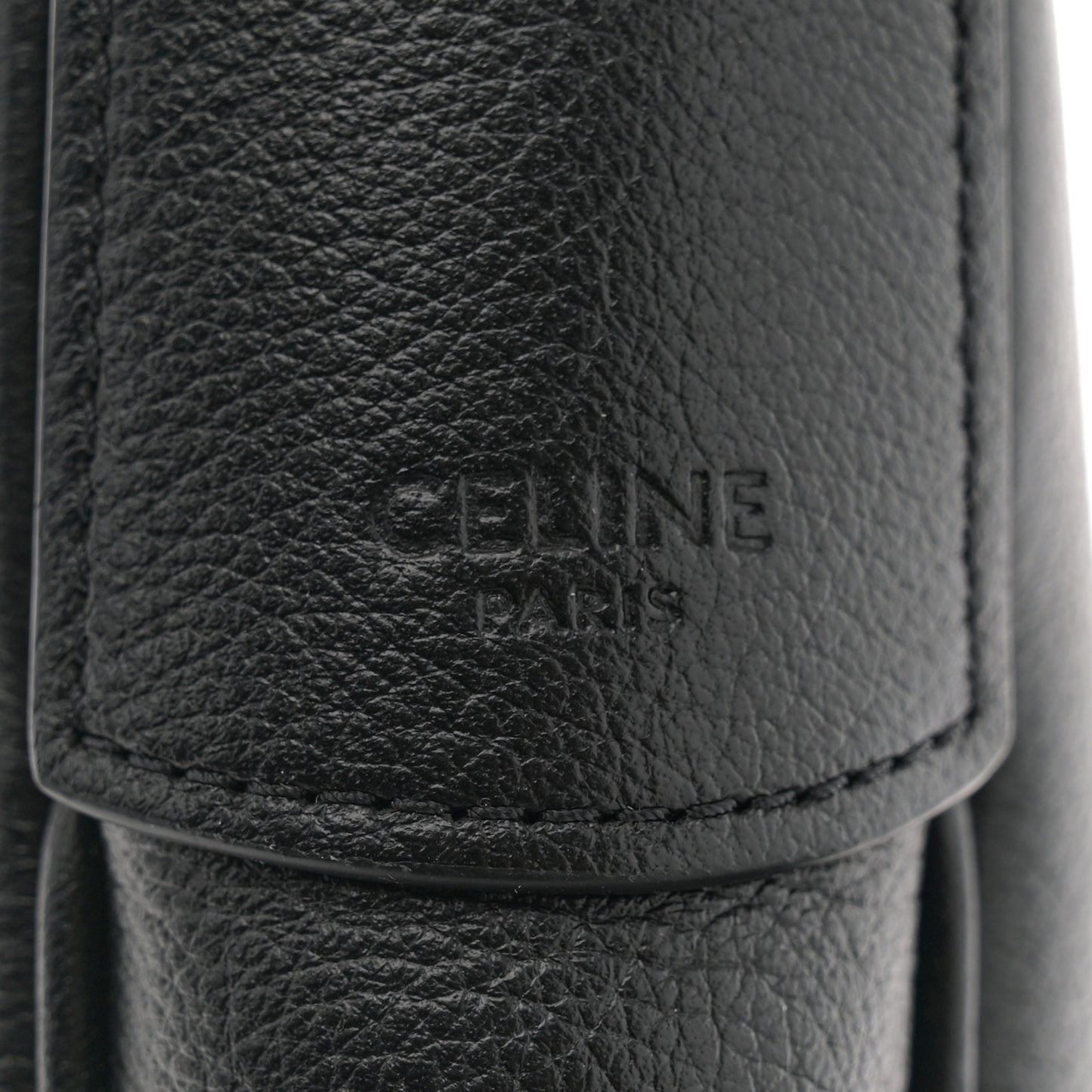 Supple Calfskin Cuir Triomphe Small Heloise Shoulder Bag Black