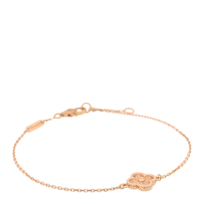 Van Cleef & Arpels 18K Rose Gold Sweet Alhambra Bracelet 1 of 4