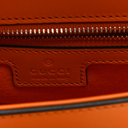 Gucci Senna Calfskin Petite GG Top Handle Shoulder Bag Orange 6 of 10
