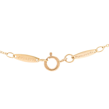 Tiffany 18K Yellow Gold 7mm Elsa Peretti Open Heart Pendant Necklace 6 of 7