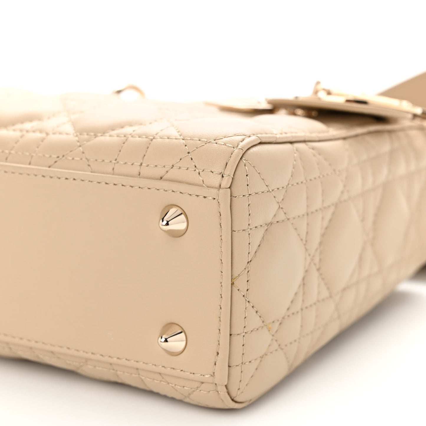 Lambskin Cannage Small My ABCDior Lady Dior Hazelnut