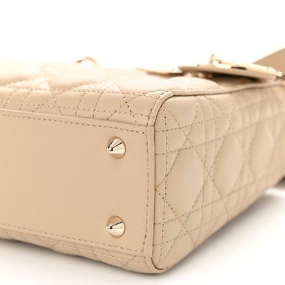 Christian Dior Lambskin Cannage Small My ABCDior Lady Dior Hazelnut 8 of 9