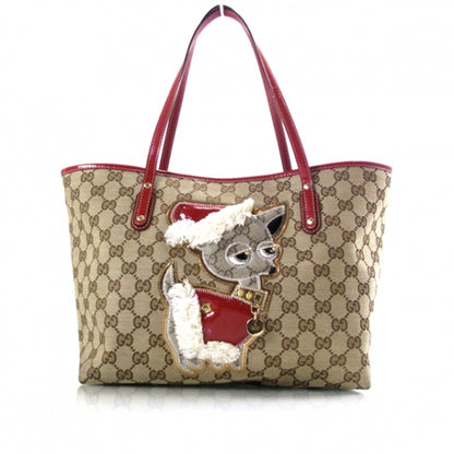 Gucci Monogram Brando Guccioli Holiday Chihuahua Tote 1 of 11