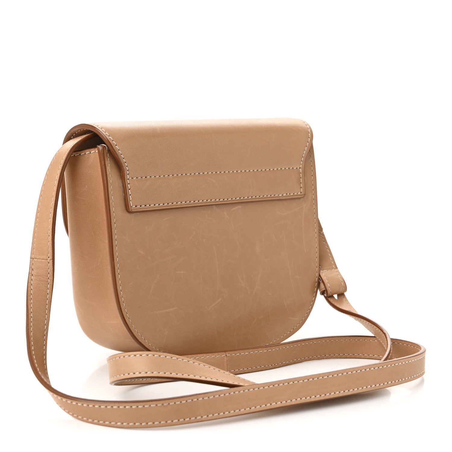 Saint Laurent Smooth Vintage Calfskin Small Kaia Satchel Brown Gold 3 of 10