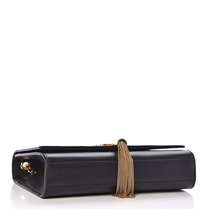 Saint Laurent Smooth Calfskin Medium Classic Monogram Kate Tassel Satchel Black 4 of 12