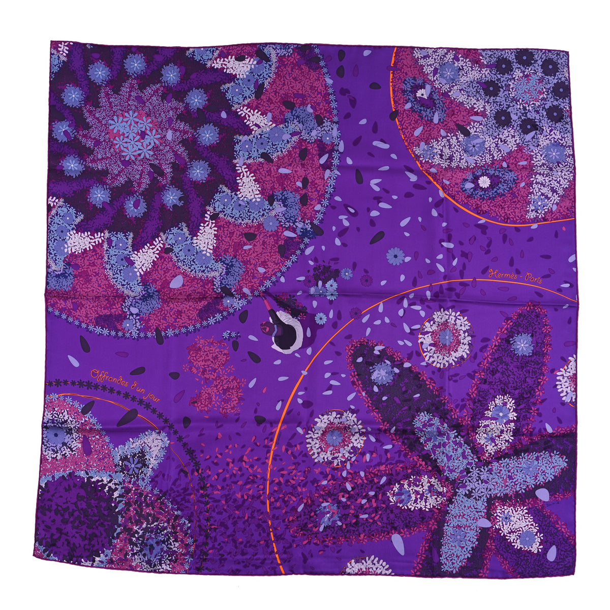 Hermes Silk Offrandes D'Un Jour Scarf 90 1 of 3