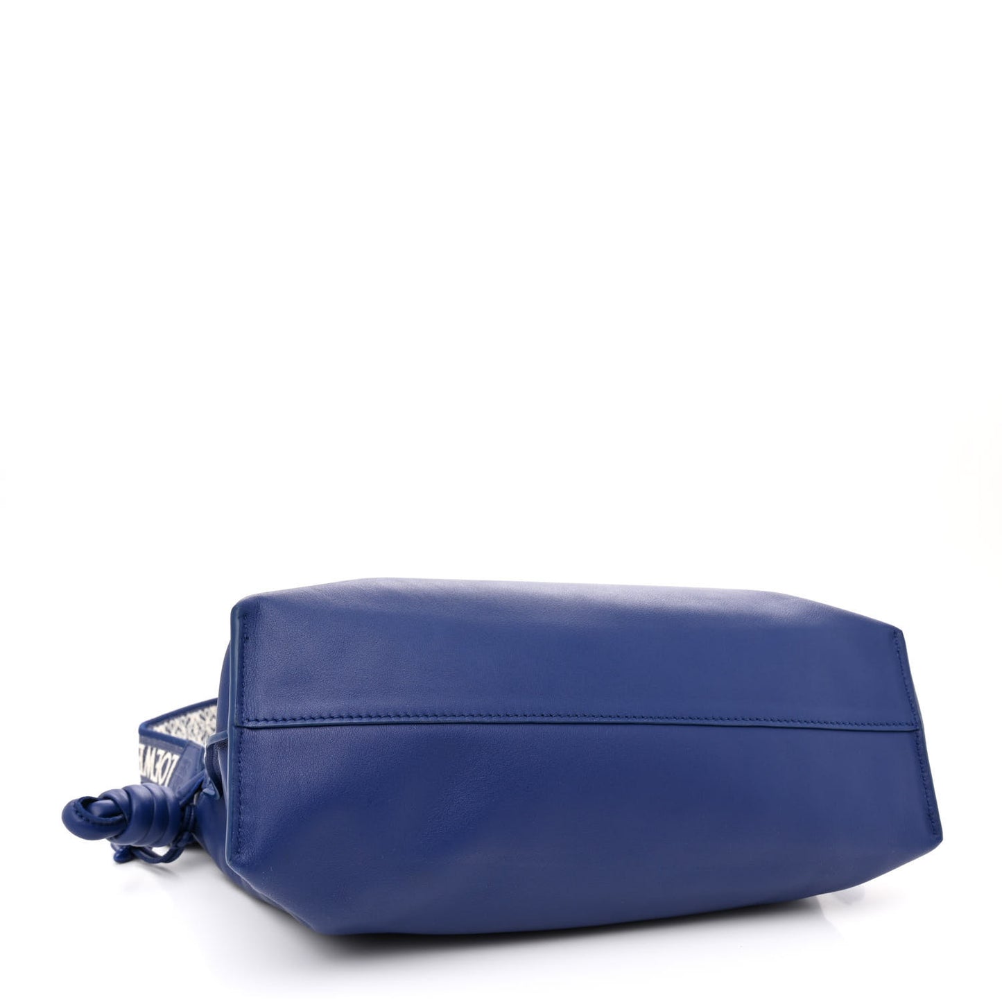Satin Calfskin Monochrome Flamenco Knot Clutch Deep Purple Glaze