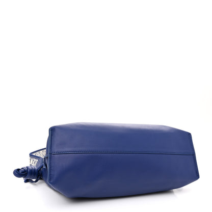 Loewe Satin Calfskin Monochrome Flamenco Knot Clutch Deep Purple Glaze 4 of 11