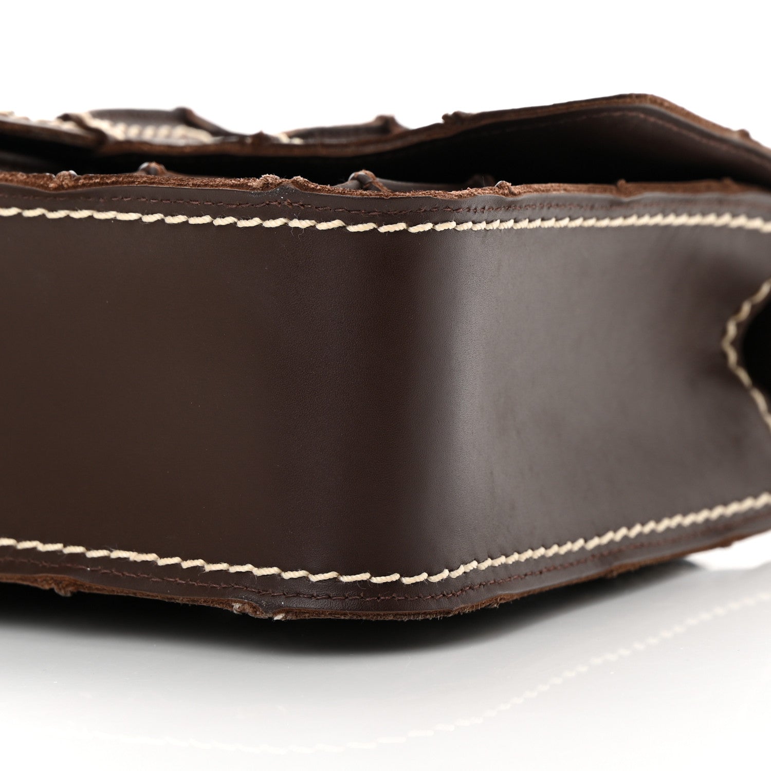 Chanel Lambskin Contrast Square Stitch Flap Brown 10 of 15