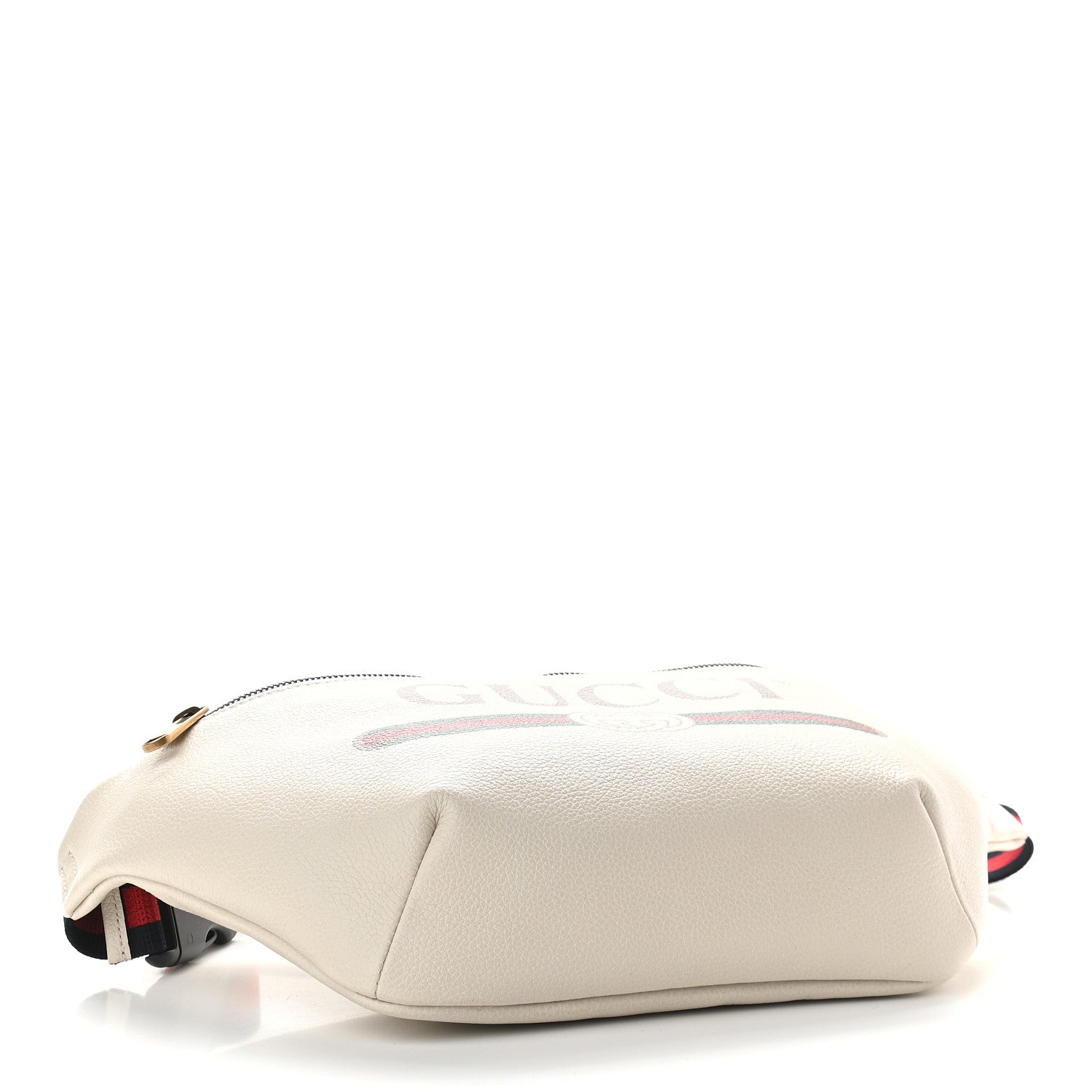 Gucci Grained Calfskin Logo Belt Bag White 4 of 9